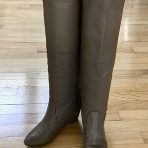 Report Taupe Heeled Knee-High Boots 8.5